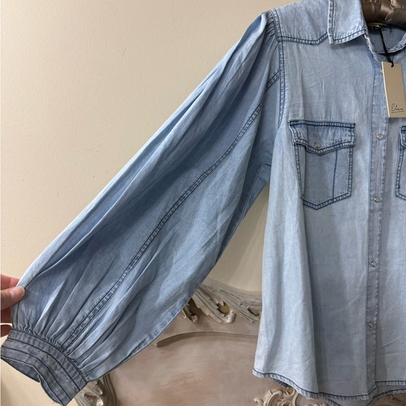 Elan denim blouse - Picture 2 of 15